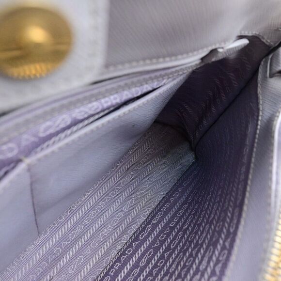 Prada Saffiano Purple Leather Handbag (Pre-Owned) - Picture 15 of 16
